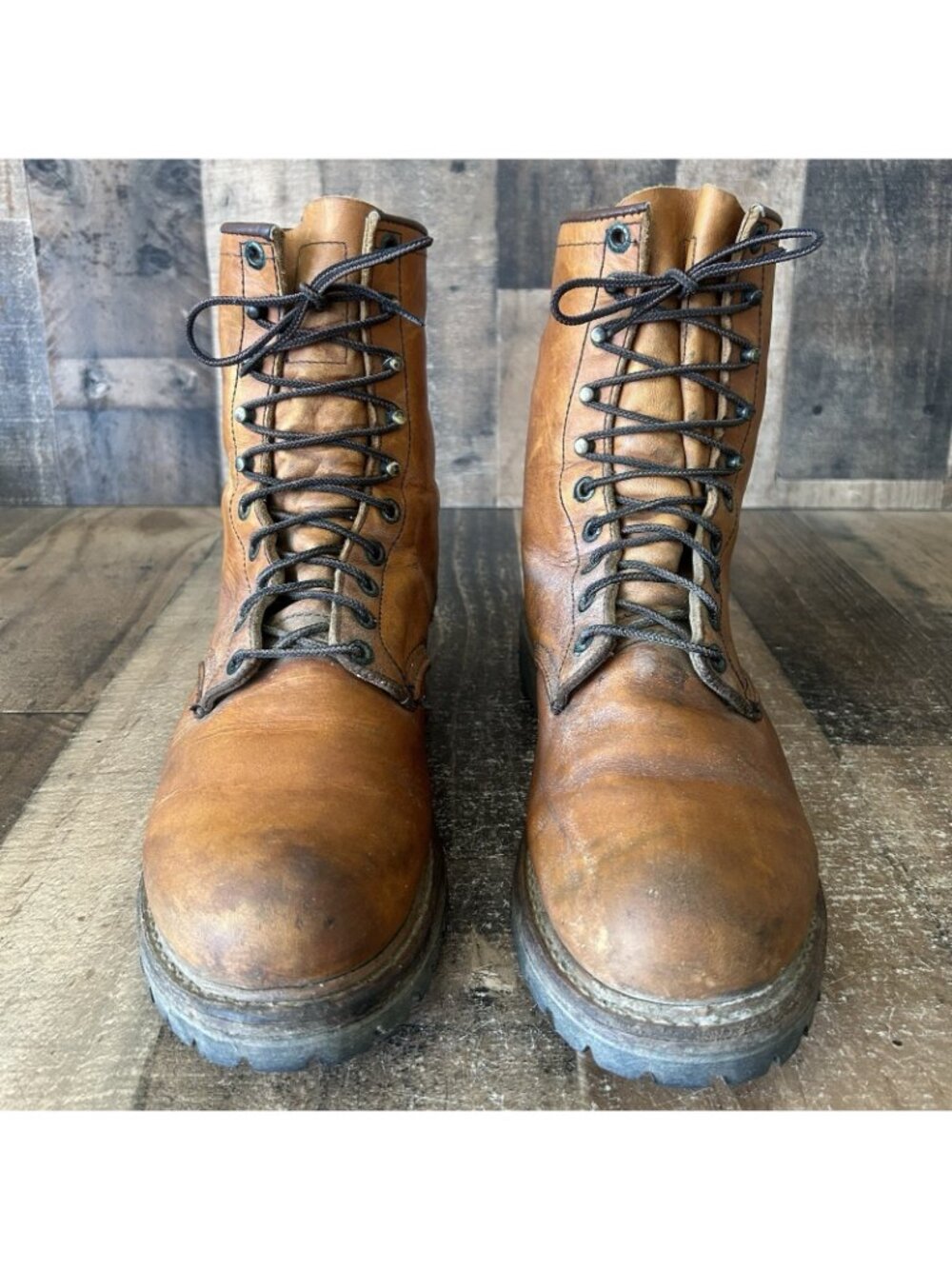 Red Wing 899 Soft Toe Lace Up Work Boots Mens 10 D - Picture 7 of 12